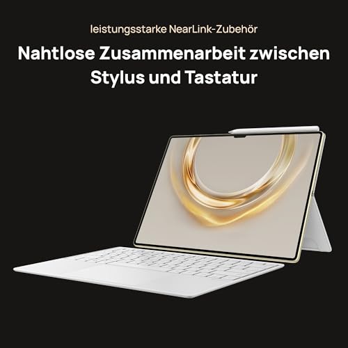 HUAWEI MatePad Pro 13,2 Zoll 2025, Tablet, 12 GB + 512 GB, 13,2 Zoll Flexibles OLED PaperMatte Display, Tastatur mit Touchpad, WiFi, PC Level Notes, 10100 mAh Akku, Gold