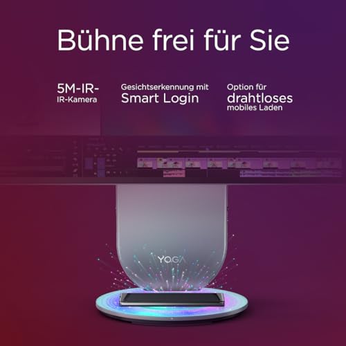 Lenovo Yoga All-In-One AI PC | 27" QHD Touch-Display | Intel Core Ultra 9 285H | 32GB | 1TB SSD | Intel Arc Grafik | Win11 | Inkl. Wireless Maus-Tastatur | Grau | Augenschutz | 2 Jahre Premium Care