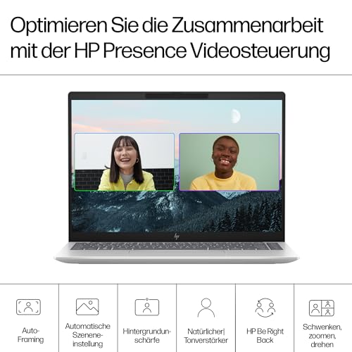 HP Pavilion Plus Laptop | AMD Ryzen 7 7840U mit integrierter KI | 14" 3K OLED Display | 120 Hz | 16GB RAM | 1TB SSD | Win11 | QWERTZ | Silber | inkl. 25 GB Dropbox-Speicher für 12 Monate
