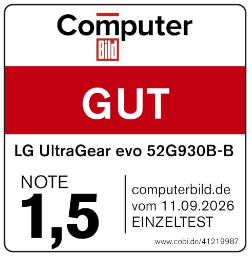 LG Ultragear™ 52G930B-B 52 Zoll 21:9 Curved 5K2K VA Gaming Monitor, 240Hz, DisplayHDR™ 600, AMD FreeSync Premium, USB-C (90W), Schwarz