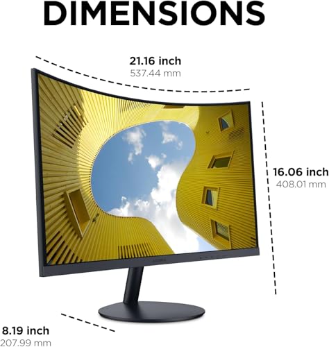 KOORUI 23.6 Zoll Bildschirm Curved Monitor Full HD 100Hz 3000:1 24N5CA