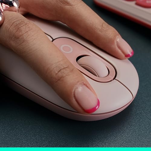 Logitech POP Mouse, kompakte und mobile kabellose Bluetooth-Maus | Programmierbare Tasten, leise Klicks, Easy-Switch für bis zu 3 Geräte, Notebook, Tablet, PC - Grafit