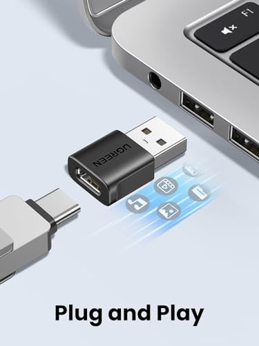 UGREEN 10Gbps USB C Adapter auf USB, USB C Buchse zu A Stecker(3er Pack) | USB A auf USB C Adapter kompatibel mit iPhone 17 Serie, iPad Air/Pro, Galaxy S26/S25 Serie, Kartenleser, SSD, Laptop, PC usw