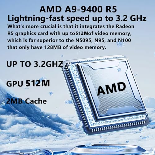 16-Zoll-Laptop,8GB DDR RAM, 256GB SSD tragbarer Laptop,erweiterbar auf 1 TB,AMD A9-9400 Radeon R5 Prozessor bis zu 3,2 GHz,9000-mAh-Akku,USB-3.0-Schnittstelle,Dual-Band-WLAN, Webcam, schlankes Laptops
