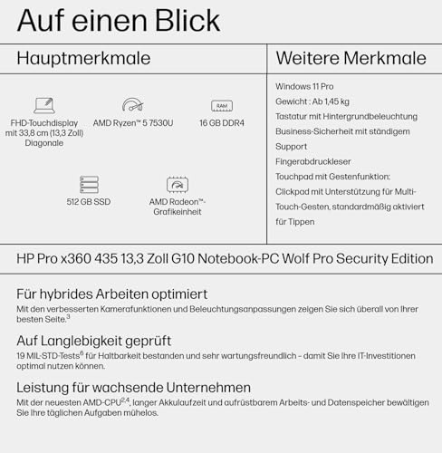 HP Pro x360 435 G10 R5 16 O W11P