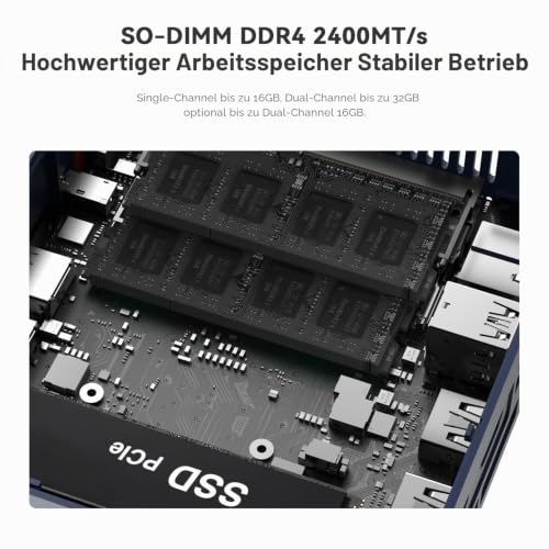 Beelink Mini PC SER3, AMD Ryzen 5 3500U 4C/8T, 16G DDR4 RAM 256G SSD | Mini Computer Windows 11 Pro, 4K@60Hz Dual Display, Mini Desktop WiFi5/BT5.0/1000M LAN