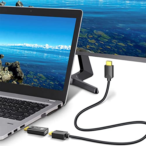 EasyULT DP zu HDMI Adapter, 4K DisplayPort zu HDMI Adapter mit Audioübertragung und Gute Qualität Auflösung