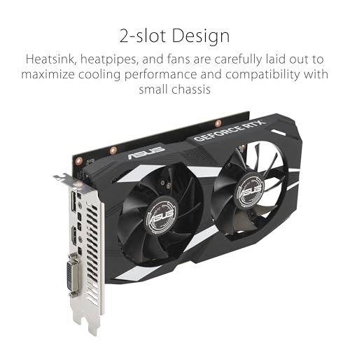ASUS Dual GeForce RTX 3050 OC Edition 6GB GDDR6 Gaming Grafikkarte | Nvidia GeForce RTX3050 DLSS, PCIe 4.0, 1x HDMI 2.1a, 1x DisplayPort 1.4a