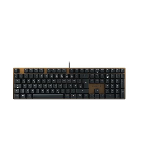 CHERRY KC 200 MX, Mechanische Tastatur, DE QWERTZ, MX2A Silent RED, Schwarz | Kabelgebunden (USB-A Anschluss), Eloxierte Metallplatte, Gelaserte Abriebfeste Keycaps, Full-Key-Rollover, für Office/Gaming