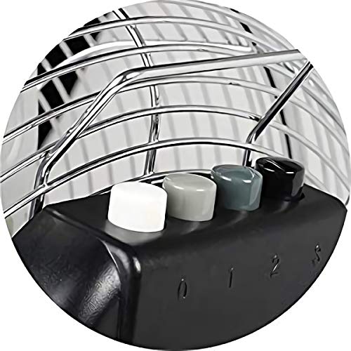 MPM MWP-04 Industrieller Bodenventilator Metallgehäuse, 3 Metallblätter 35cm, 3 Geschwindigkeiten, leistungsstarker, leiser Motor 60W