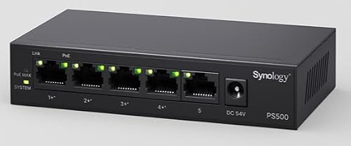 Synology PS500 5-Port unmanaged PoE Switch