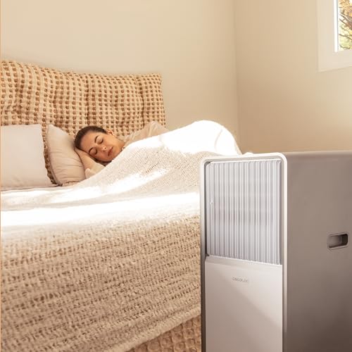 Cecotec Klimaanlage Mobil ForceClima 12650 Style Heating, 12.000 BTU | bis 28 m², 5 Modi, 2 Geschwindigkeiten, Entfeuchtung 29 l/Tag, Timer 24 Std, Wärmepumpe, Fensterkit