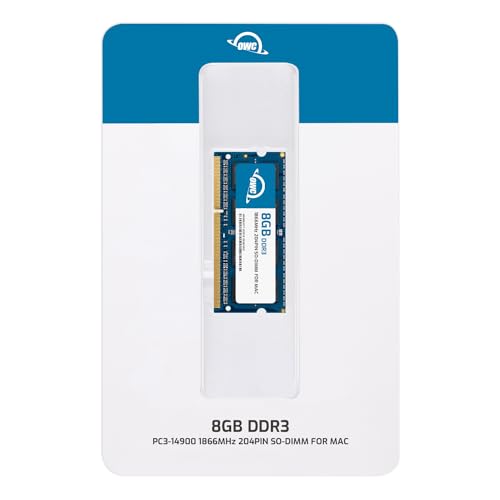 OWC 8 GB (1 x 8 GB) 1867 MHz DDR3 SO-DIMM PC3-14900 204-Pin-CL11-Speichererweiterung (OWC1867DDR3S8GB)