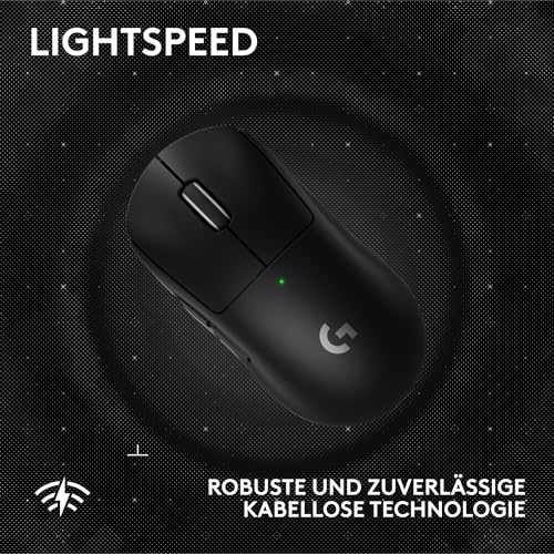 Logitech G PRO X SUPERLIGHT 2 SE kabellose Gaming-Maus | 60g Pro-Grade-Maus, 5 programmierbare Tasten, 44K-DPI-Sensor, 8.000 Hz Signalrate, USB-C-Ladefunktion, PC/Mac - Schwarz