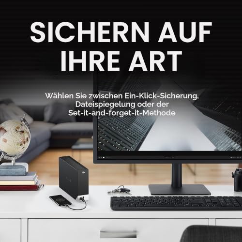Seagate One Touch HUB 6TB, Externe Festplatte, 2 fach USB Hub, 3.5 Zoll, USB 3.0, PC, Notebook & Mac, inkl. Data Rescue Service (STLC6000400)