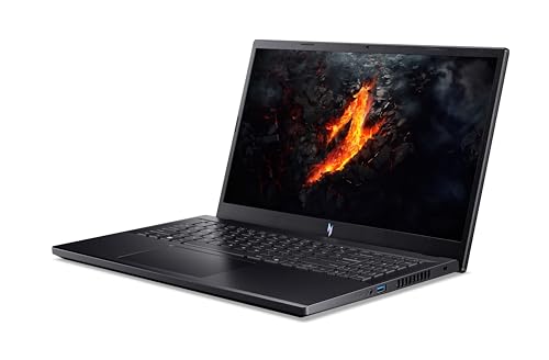 Acer Nitro V15 (ANV15-41-R4HL) Gaming Laptop | 15,6" FHD IPS 165Hz Display | AMD Ryzen 5 7535HS | 16 GB RAM | 512 GB SSD | NVIDIA GeForce RTX 4050 | Windows 11 | QWERTZ Tastatur | schwarz