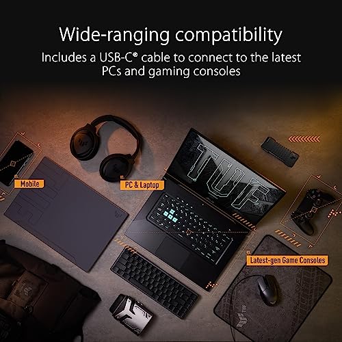 ASUS TUF Gaming AS1000 USB-C 3.2 Gen 2x1 tragbare M.2 NVMe PCIe SSD | 1 TB, MIL-STD-810H Fallschutz, IP68 Wasser- und Staubschutz, NTI Backup Now EZ, PS5 + Xbox Unterstützung