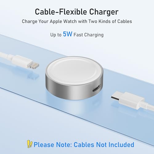 Elebase für Apple Watch 12 USB C Ladegerät,5W Wireless iWatch Ladeadapter