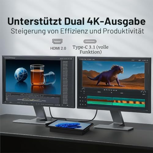 10,1-Zoll Industrie-Einbau-Panel-PC mit Windows 11, 10-Punkt-Touchscreen, Celeron N5095, 8 GB RAM 128 GB ROM, Dual HDMI 2.0, WiFi 5 und Bluetooth 5.0 – ideal für Büro, Automatisierung, Kiosk, Bar