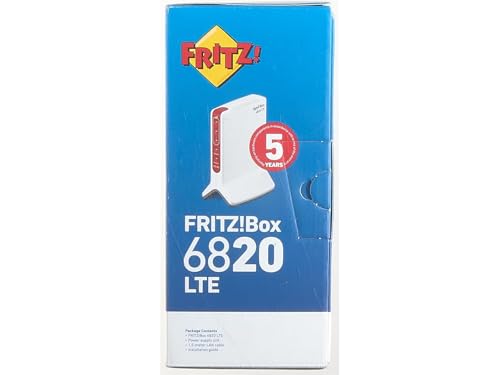 Fritz!Box 6820 LTE (LTE (4G) und UMTS (3G), WLAN N bis 450 MBit/s, 1 x Gigabit-LAN, Internationale Version)