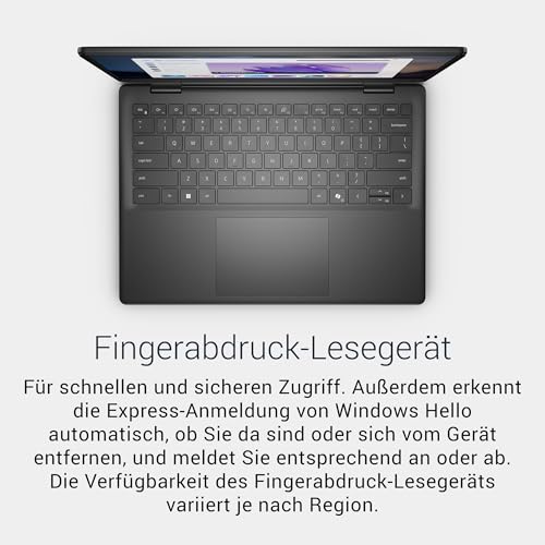 Dell 14 Laptop - AMD Ryzen 5 220, 16GB RAM, 512GB SSD | 14" entspiegeltes Display, AMD Radeon Grafik, Deutsch beleuchtete QWERTZ Tastatur, Wi-Fi 6 (Netzteil separat erhältlich)