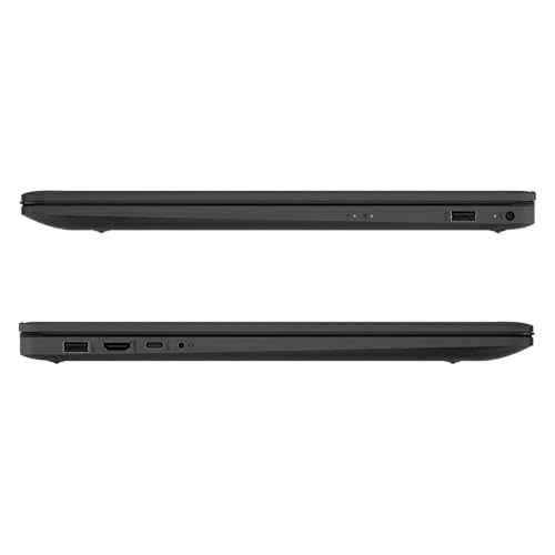HP Laptop, 17,3 Zoll IPS Full-HD Display, Intel N200 4 x 3.70 GHz, 16 GB DDR4 RAM, 512 GB SSD, Intel UHD Graphics, Schwarz, Norton 360, Windows 11