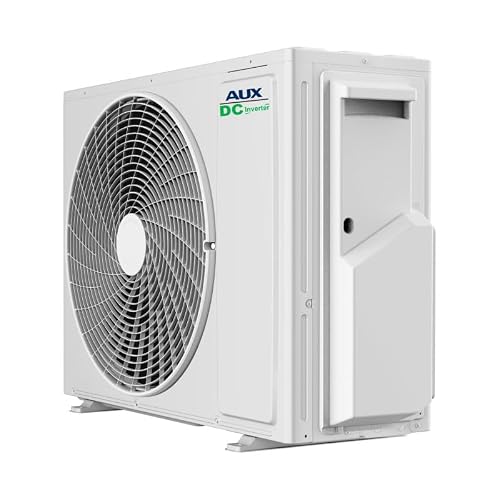 AUX A++ Klimaanlage Set mit 2× Deckenkassette 12000 BTU (je 3,5 kW) + Außengerät 27000 BTU (7,9 kW) - R32 Kältemittel - Weiß - leise Splitanlage für 2 Räume mit 360° Luftverteilung