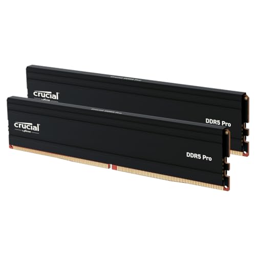 Crucial Pro DDR5 RAM 96GB Kit (2x48GB) 5600MHz, Intel XMP 3.0 / AMD Expo, PC Computer Arbeitsspeicher - CP2K48G56C46U5