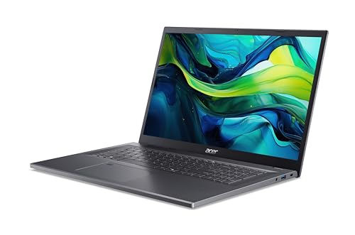 Acer Aspire 17 | Laptop | Intel Core 5 | 16GB | 1TB | mit Netzteil | 17" FHD IPS Display | Intel Core 5 120U | 16GB RAM | 1TB SSD | Intel Grafik | Windows 11 | QWERTZ Tastatur | A17-51M-50PC