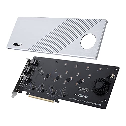 ASUS Hyper M.2 x16 Gen 4 scheda di interfaccia e adattatore Interno (ASUS HYPER M.2 X16 CARD 4 X M.2 GEN 4)
