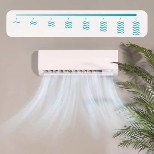 Cecotec Split-Klimaanlage AirClima 18000 Smartfresh, 18.000 BTU | Wärmepumpe, Inverter, 8 Geschwindigkeiten, 35 m², R32-Kältemittel, Timer 24 Std, waschbarer Filter