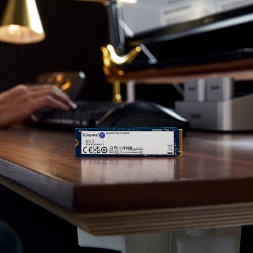 Kingston NV3 NVMe PCIe 4.0 Interne SSD 1TB M.2 2280-SNV3S/1000G | Lesen/Schreiben bis 6.000/4.000MB/s, Gewicht 7g, für Desktop-PCs und Notebooks
