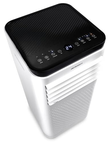 Berdsen Mobiles Klimagerät 9000 BTU - 4-in-1 mit Lüfter, Entfeuchter, Schlafmodus - Tuya Smart App - Energieeffizient
