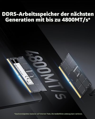 Lexar SODIMM 16GB DDR5 RAM 4800MHz Laptop Arbeitsspeicher