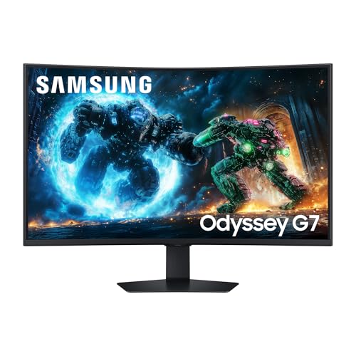 Samsung Odyssey G75F Curved Gaming Monitor, 37 Zoll | 3840 x 2160, 165 Hz, 1 ms (G/G), 1000R, VESA DisplayHDR 600 HDR10+, AMD FreeSync Premium Pro, LS37FG756EUXEN
