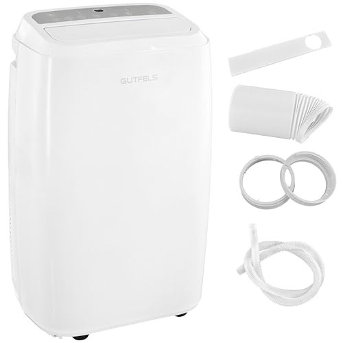 GUTFELS mobile Klimaanlage, 3-in-1 Gerät, 14000 BTU mit 4,0 kW Kühlleistung, 450m³/h, geeignet für 45m², Entfeuchtet 36 Liter/Tag, 1538 Watt, CM 81455 we