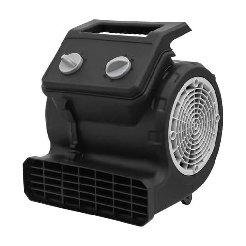 YUNRUX Bodenventilator 0°45°90° Windbläswinkel Turbolüfter 8m/s 12m/s 15m/s Windgeschwindigkeit Bodentrockner 20 bis 120 Min Timing-Funktion Luftentfeuchter Innenbereich Trocknungsgerät Bautrockner