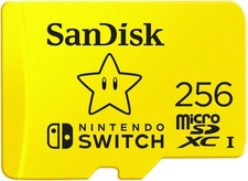 SanDisk microSDXC UHS-I Speicherkarte für Nintendo Switch 256 GB Super Mario