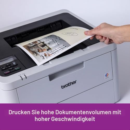 Brother HL-L3240CDW, Farb-LED-Drucker, Duplex, WLAN, LAN, 26 Seiten/Min. | LCD-Display, Kassette 250 Blatt, WLAN 5 GHz, LAN und USB, Starttoner für 1.000 Seiten