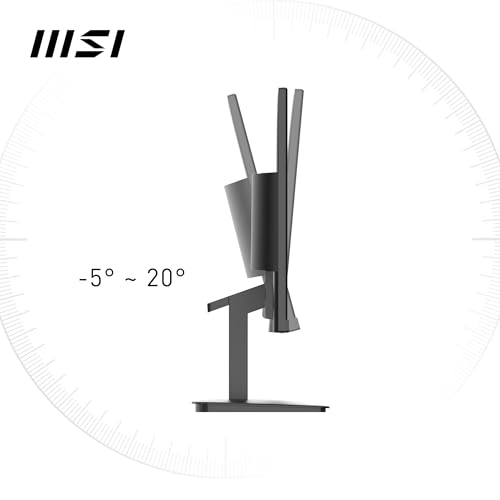 MSI PRO MP2412DE 23,8 Zoll Full HD Office Monitor - 1920 x 1080 VA Panel, 100 Hz, augenfreundlich, VESA montierbar, Display Kit Support, neigbar - HDMI 1.4, DP 1.2a
