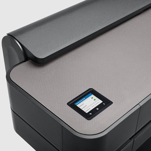 HP DesignJet T250 24 Zoll (61 cm 5HB06D), Großformatdrucker, Plotter, Standard A4-A1, 76 A1-Drucke/Stunde, Wi-Fi, Ethernet, USB, 2400x1200 DPI, Recyceltes Metall, 2 Jahre Garantie, Click, Schwarz