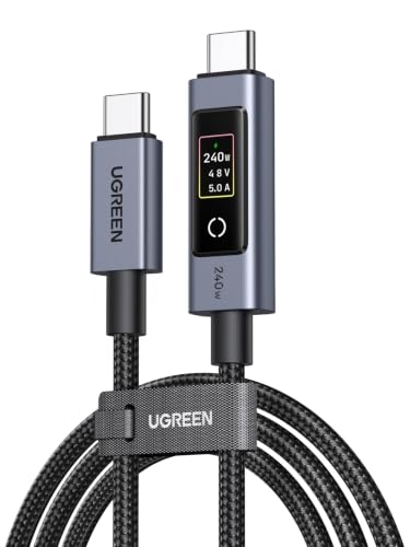 UGREEN Nexode 240W USB-C Kabel mit TFT-Display, Echtzeit-Leistungsanzeige