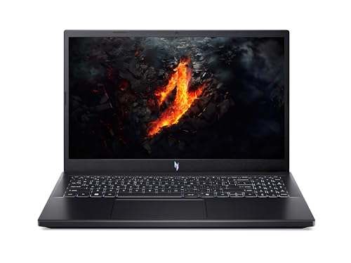 Acer Nitro V15 (ANV15-41-R4HL) Gaming Laptop | 15,6" FHD IPS 165Hz Display | AMD Ryzen 5 7535HS | 16 GB RAM | 512 GB SSD | NVIDIA GeForce RTX 4050 | Windows 11 | QWERTZ Tastatur | schwarz