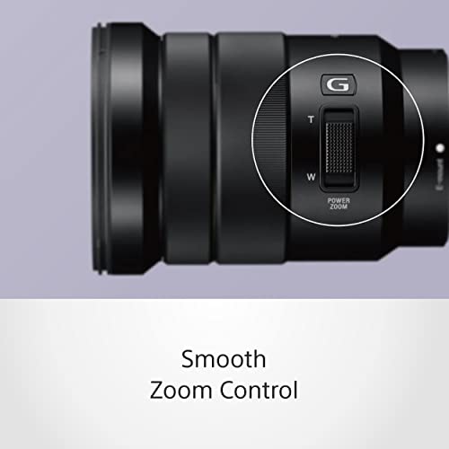 Sony SELP18105G – 18–105mm F4 G OSS Zoom-Objektiv (APS-C E-Mount, Powerzoom mit konstanter Blende, ideal für Video & Foto, kompatibel mit Sony Alpha ZV-E10, A6400, A6700, schwarz)