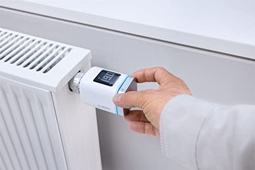 Bosch Smart Home Heizkörperthermostat II, smartes Thermostat mit App-Funktion, kompatibel mit Amazon Alexa, Apple HomeKit, Google Home