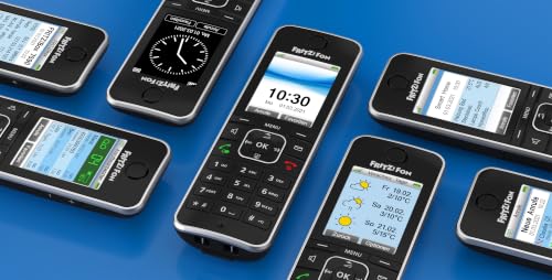FRITZ!Fon C6 Black | DECT-Komforttelefon | HD-Telefonie mit Farbdisplay | Internet- & Komfortdienste, lange Akkulaufzeit, intuitive Menüführung, Anrufbeantworter, Telefonbuch, natürliches Klangbild