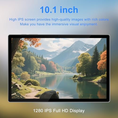 Tibuta 10-Zoll Android 15 Tablet mit Schutzhülle, Quad-Core-Prozessor