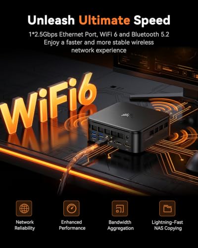 NiPoGi E3B Mini PC W-11 Pro, АMD Ryzen 7 7730U (Besser als i7-1255U/ 5730U)