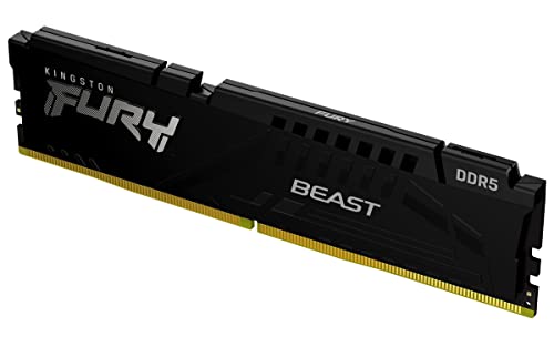 Kingston FURY Beast Schwarz DDR5 16GB 5600MT/s CL40 DIMM Desktop Gaming Speicher Einzelnes Modul Intel XMP - KF556C40BB-16