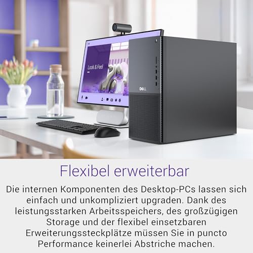 Dell Tower Plus Desktop - Intel Core Ultra 7, 16GB RAM, 1TB SSD, RTX 5060 | Wi-Fi 7, HDMI, Thunderbolt 4, McAfee Business Protection 1 Jahr, Windows 11 Pro